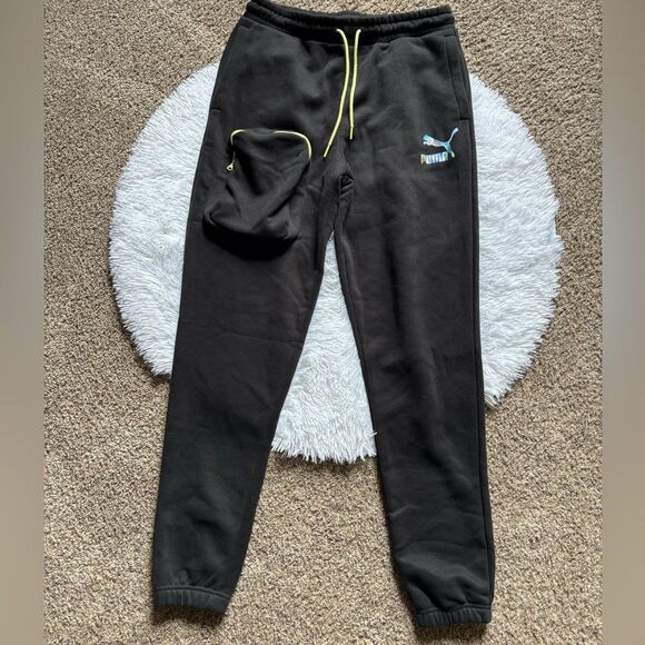 Puma Lightsense Sweatpants Black New Mens Size Medium - Picture 1 of 10